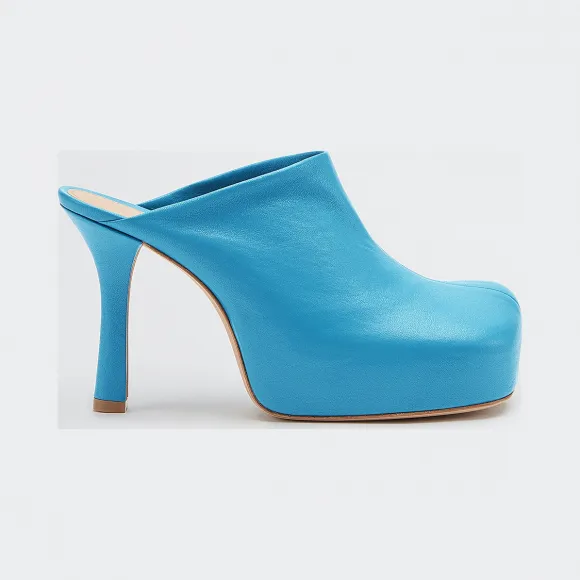 葆蝶家/Bottega Veneta 天蓝色 BV Bold皮鞋 630148-VBP40-4804