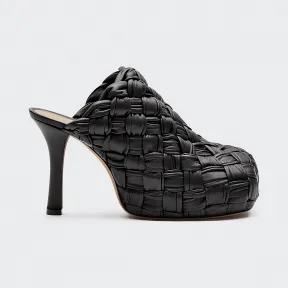 葆蝶家/Bottega Veneta 黑色 BV Bold皮鞋 630149-VBT10-1000