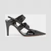 葆蝶家/Bottega Veneta 黑色 BV Point尖头鞋  630187-VBP10-1000