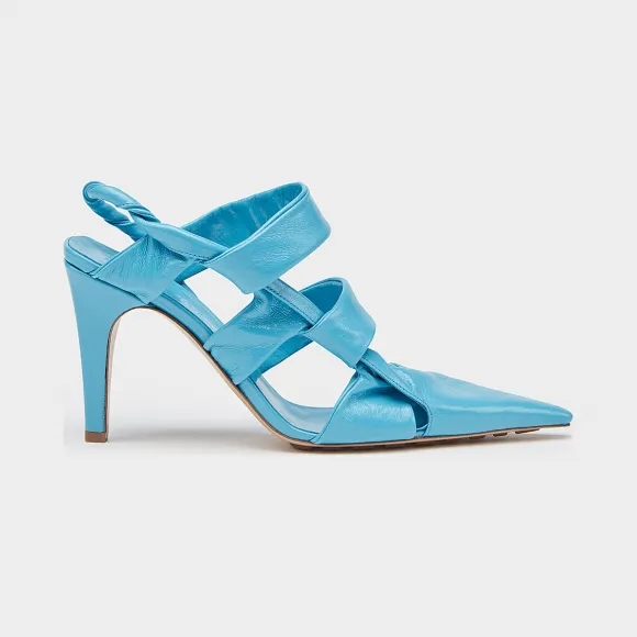 葆蝶家/Bottega Veneta 天蓝色 BV Point尖头鞋  630187-VBP10-4804