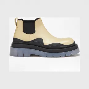 葆蝶家/Bottega Veneta 黄油色、黑色、透明色 BV Tire皮靴 630300-VBS50-8207