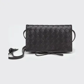 葆蝶家/Bottega Veneta 黑色 迷你手袋 630547-VCPP3-8803