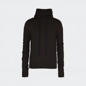 葆蝶家/Bottega Veneta 黑巧克力色 连帽针织衫 631512-VKWQ0-2064