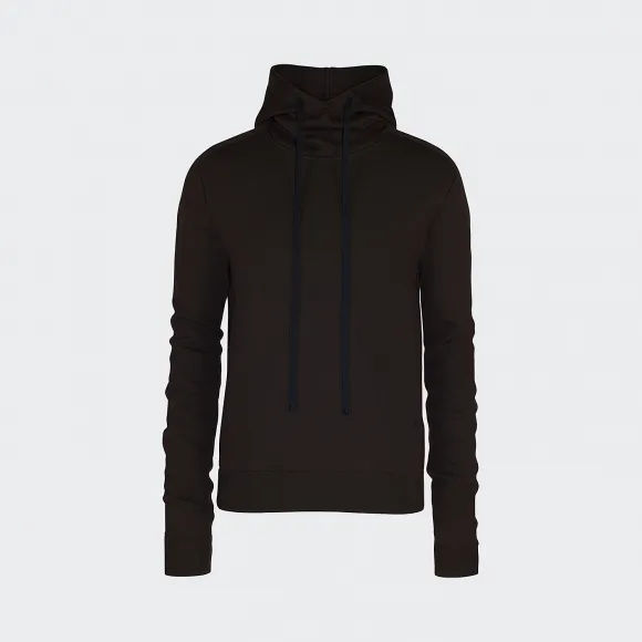 葆蝶家/Bottega Veneta 黑巧克力色 连帽针织衫 631512-VKWQ0-2064