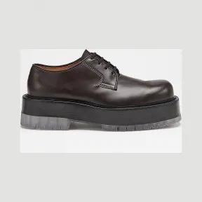 葆蝶家/Bottega Veneta 深咖啡色 BV Stilt平底鞋 632512-VBS30-2006