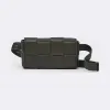葆蝶家/Bottega Veneta 原野绿 Cassette腰包 639367-VMAY1-3204