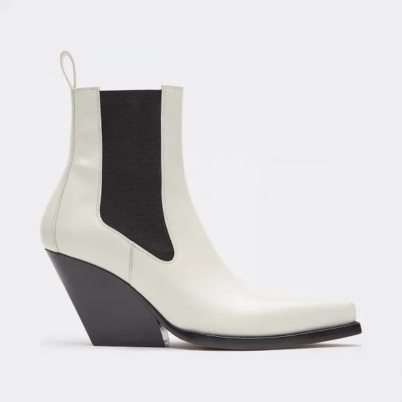 葆蝶家/Bottega Veneta 蜡白色 BV LEAN短靴 639826-V01M0-8279