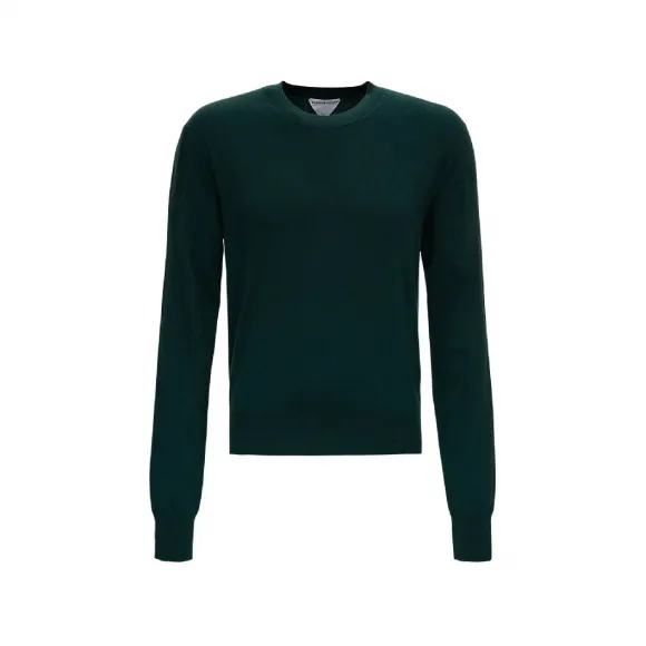 葆蝶家/Bottega Veneta 绿色 深绿色羊绒针织衫 647516VKSE03051