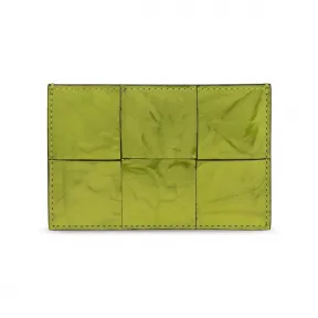 葆蝶家/Bottega Veneta 绿色 100% 小牛 皮质r 女士 卡夹 651401-V1Y62-3545