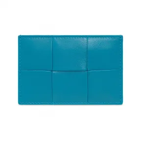 葆蝶家/Bottega Veneta 蓝色 50% Lamb 皮质r|50% 小牛 皮质r 女士 卡夹 651401-VCQC4-4403