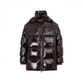 葆蝶家/Bottega Veneta 棕色 闪亮的连帽填充物 659724V0Y302189