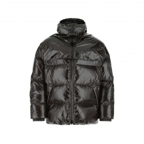 葆蝶家/Bottega Veneta 深棕色 棕色闪亮连帽填充物 665999V0Y302192