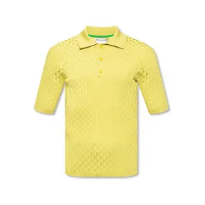 葆蝶家/Bottega Veneta 浅绿黄色 70% 真丝|30% 聚酯纤维 男士 马球衫 682473-V1LO0-3441