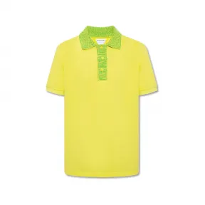 葆蝶家/Bottega Veneta 荧光黄色 100% 棉质 男士 马球衫 683705-V1MR0-7275