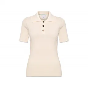 葆蝶家/Bottega Veneta 奶油色 64% 亚麻|21% 聚酯纤维|15% 聚酰胺e 女士 马球衫 685256-V1M00-9071