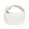 葆蝶家/Bottega Veneta 白色 外 and 内 layer:|100% Lamb 皮质r||其他 Elements:|100% 金属 女士 流浪包 690225-VCPP0-9009