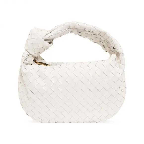 葆蝶家/Bottega Veneta 白色 外 and 内 layer:|100% Lamb 皮质r||其他 Elements:|100% 金属 女士 流浪包 690225-VCPP0-9009