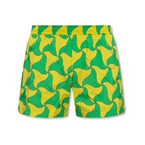 葆蝶家/Bottega Veneta 绿色 100% 聚酰胺e 男士 泳裤 690530-V1OO0-7072