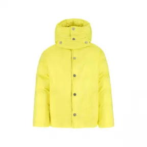 葆蝶家/Bottega Veneta 黄色 猕猴桃色连帽短填充 690760V1TQ07275