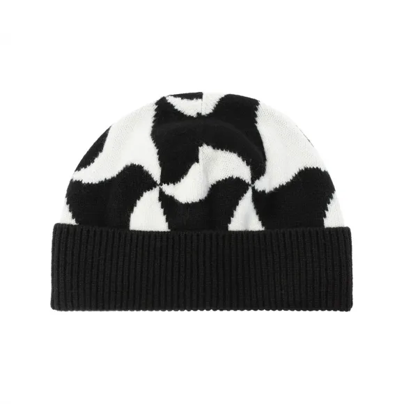 葆蝶家/Bottega Veneta 黑白色 100% 羊毛 男士 帽子 691708-V1SF0-1069