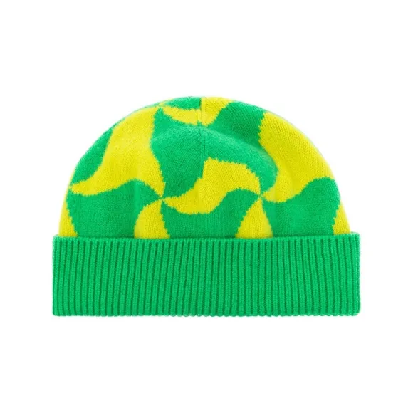 葆蝶家/Bottega Veneta 绿色 100% 羊毛 男士 帽子 691708-V1SF0-7072