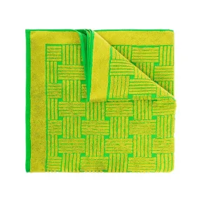 葆蝶家/Bottega Veneta 绿色 100% 棉质 男士 毛巾 691982-V1MY0-7072