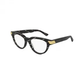 葆蝶家/Bottega Veneta 棕色 图案棕色椭圆眼镜 BV1106O003