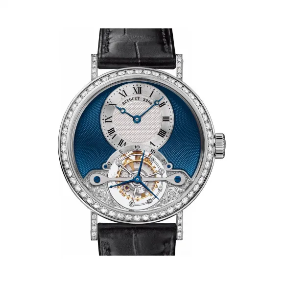 宝玑/Breguet 经典复杂 Complications 系列 18k白金镶钻 手动机械机芯 女表 3358BB-2Y-986-DD0D