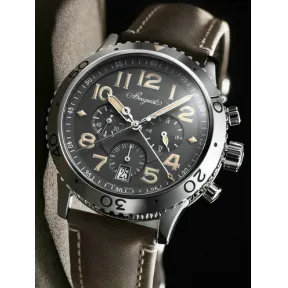 宝玑/Breguet Typexx 系列 18K铂金 自动机械机芯 男表 3813PT-G2-3ZU