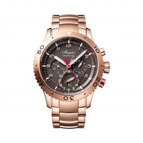 宝玑/Breguet Typexx 系列 18k玫瑰金 自动机械机芯 男表 3880BR-Z2-RXV