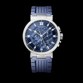 宝玑/Breguet marine-航海系列 42.3 MM 18K白色金 自动机械机芯 男表 5529BR-YD-5WV-D0