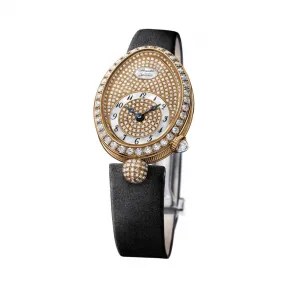 宝玑/Breguet 那不勒斯皇后 Reine De Naples 系列 18k玫瑰金镶钻 自动机械机芯 女表 8928BR-8D-844-DD0D