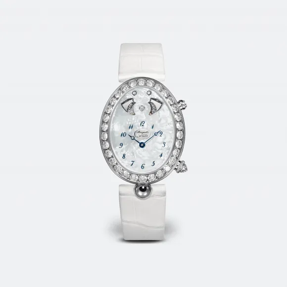 宝玑/Breguet 那不勒斯皇后 Reine De Naples 系列 18k白金镶钻 手动机械机芯 女表 8978BB-58-974-D00D