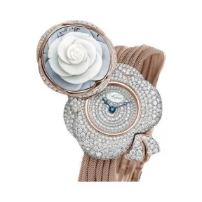 宝玑/Breguet 高级珠宝腕表系列 18k玫瑰金镶钻 自动机械机芯 女表 GJ24BR8548-DDCJ99
