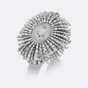 宝玑/Breguet 高级珠宝腕表系列 18k白金镶钻 自动机械机芯 女表 GJ25BB8989-DDDD