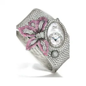 宝玑/Breguet 高级珠宝腕表系列 18k白金镶钻 自动机械机芯 女表 GJE16BB20-8924DR1