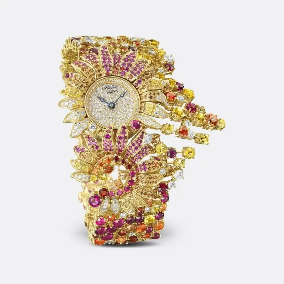 宝玑/Breguet 高级珠宝腕表系列 18K黄金 镶钻 自动机械机芯 女表 GJE19BA20-8589DM1