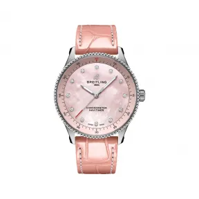 百年灵/Breitling 航空计时32腕表 (Navitimer 32) 32 MM 精钢 温度补偿SuperQuartz™超级石英机芯 女表 A77320D91K1P1