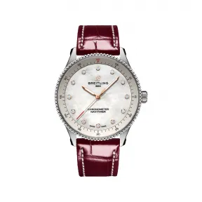 百年灵/Breitling 航空计时32腕表 (Navitimer 32) 32 MM 精钢 温度补偿SuperQuartz™超级石英机芯 女表 A77320E61A2P2