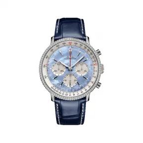 百年灵/Breitling 航空计时B01计时腕表41（Navitimer B01 Chronograph 41） - 蓝色珍珠贝母 AB01396A1C1P1
