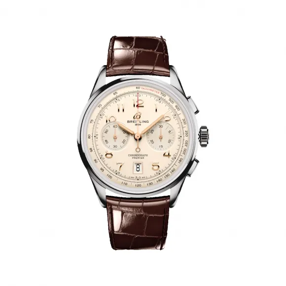 百年灵/Breitling premier 系列 42.0 MM 精钢 自动上弦机械机芯 男表 AB0145211G1P1