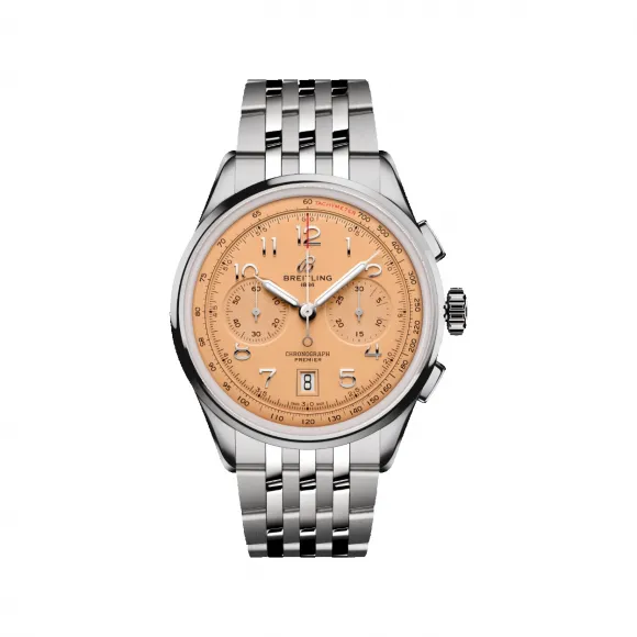 百年灵/Breitling premier 系列 42.0 MM 精钢 自动上弦机械机芯 男表 AB0145331K1A1