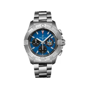 百年灵/Breitling 复仇者 B01 计时码表 44 蓝色脉冲不锈钢 - 蓝色 AB01471A1C1A1