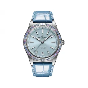 百年灵/Breitling 机械计时自动机械腕表36南海（Chronomat Automatic 36 South Sea） 36 MM 精钢和18k白金 自动上弦机械机芯 男表 G10380611C1P1