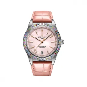 百年灵/Breitling 机械计时自动机械腕表36南海（Chronomat Automatic 36 South Sea） 36 MM 精钢和18k白金 自动上弦机械机芯 男表 G10380BB1K1P1