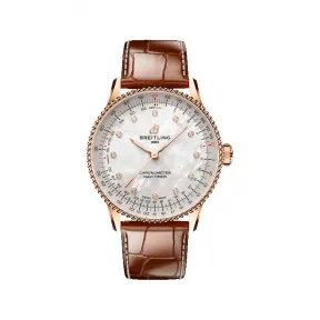 百年灵/Breitling 航空计时自动机械腕表36（Navitimer Automatic 36） Small scale traceable gold - 珍珠贝母 R17327211A1P1