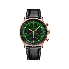 百年灵/Breitling 航空计时系列（Navitimer） 41.0 MM 18k红金  自动上弦机械 男表 RB01394A1L1P1