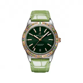 百年灵/Breitling 机械计时自动机械腕表36南海（Chronomat Automatic 36 South Sea） 36 MM 精钢和18k红金  男表 U10380611L1P1