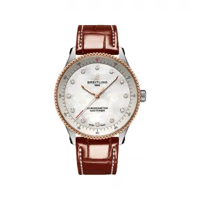 百年灵/Breitling 航空计时32腕表 (Navitimer 32) 32 MM 精钢和18k红金 温度补偿SuperQuartz™超级石英机芯 女表 U77320E61A1P1