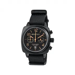 布里斯顿/briston 40 x 40 MM 醋酸酯 黑色 哑光 石英机芯 男表 13140.PBAM.B.4.NB